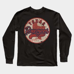 Texas rangers - vintage style Long Sleeve T-Shirt